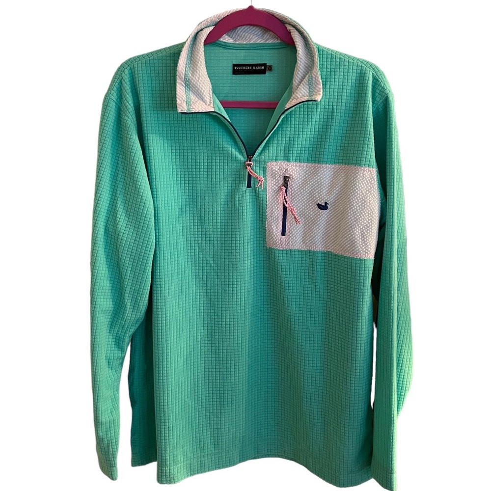 Southern Marsh Searsucker Pullover